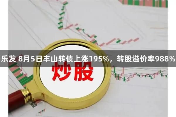 乐发 8月5日丰山转债上涨195%，转股溢价率988%